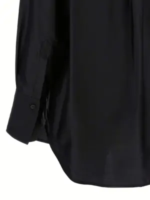 Silk shirt 100% silk ALBERTO BIANI Black