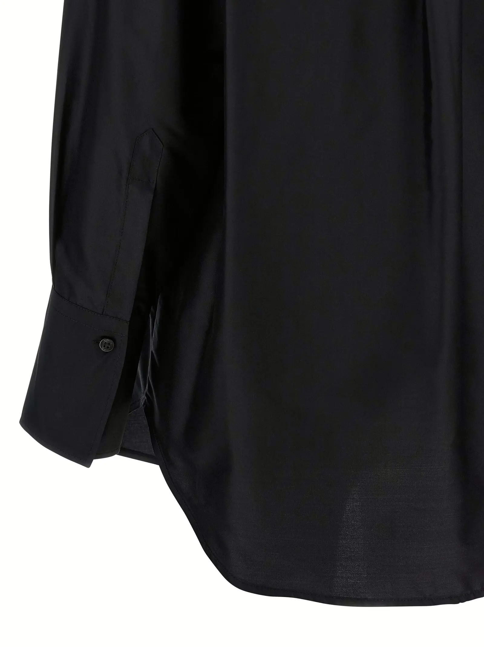 Сорочка шовкова Alberto Biani Чорна 4 Silk shirt 100% silk ALBERTO BIANI Black