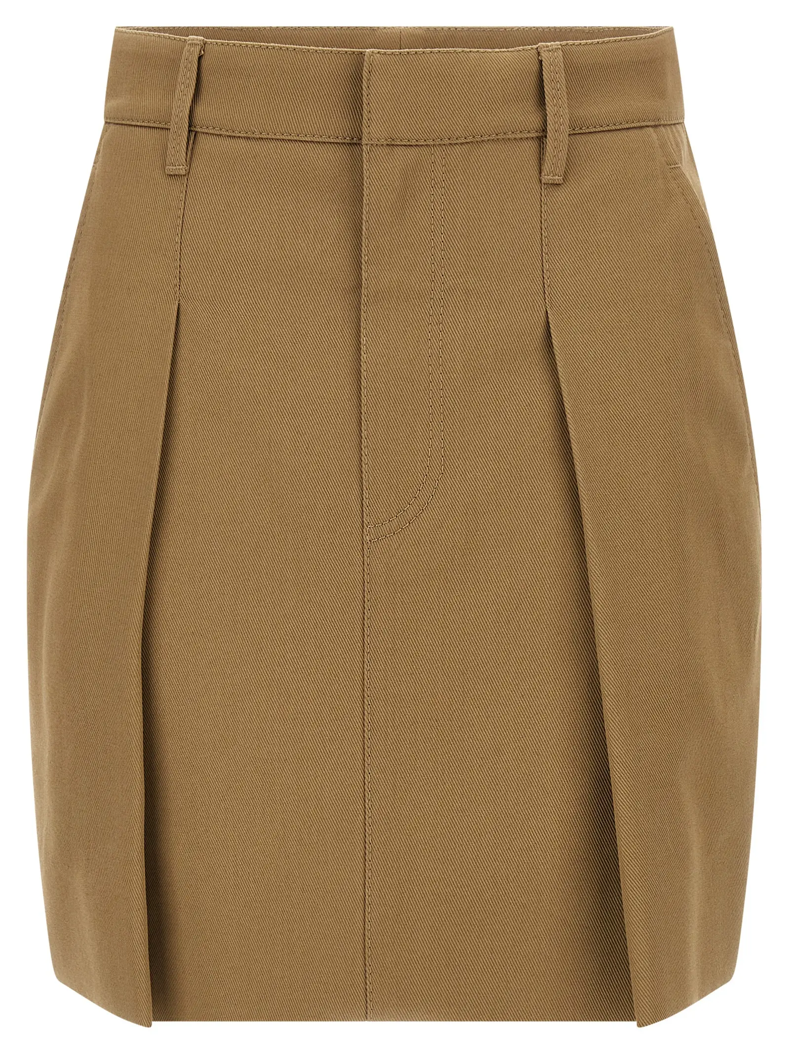 Спідниця плісирована Pleated Brunello Cucinelli Коричнева 1 Pleated skirt BRUNELLO CUCINELLI Brown