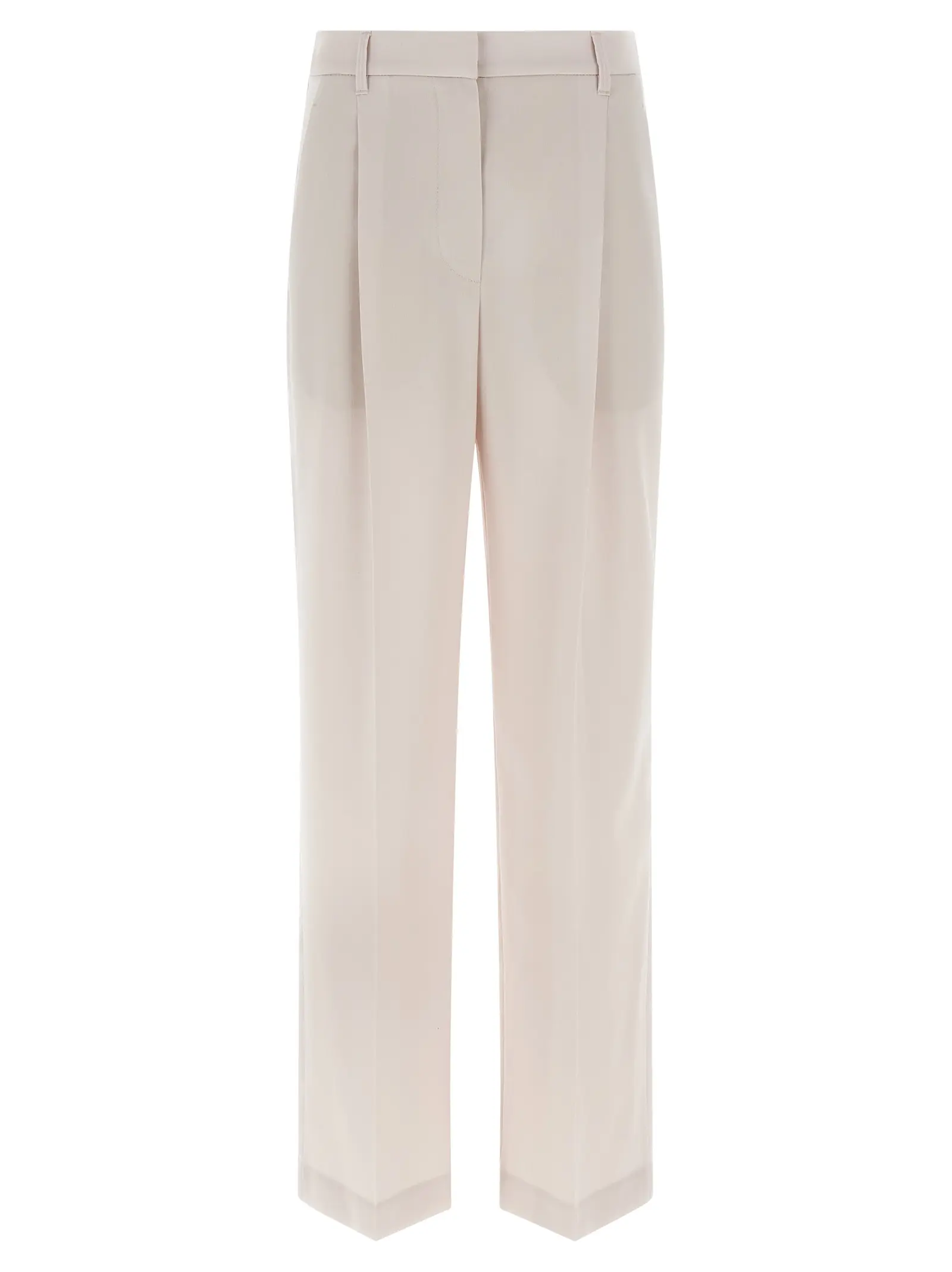 Штани Brunello Cucinelli Wool Білі 1 Wool pants BRUNELLO CUCINELLI White