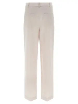 Wool pants MP513P9019C4239 BRUNELLO CUCINELLI White