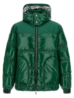 'Nylon Puffer' down jacket CASABLANCA Green