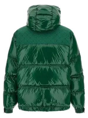 'Nylon Puffer' down jacket MPF25OT19701GREEN CASABLANCA Green