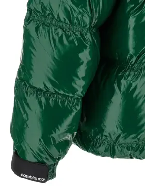 'Nylon Puffer' down jacket 100% polyamide CASABLANCA Green