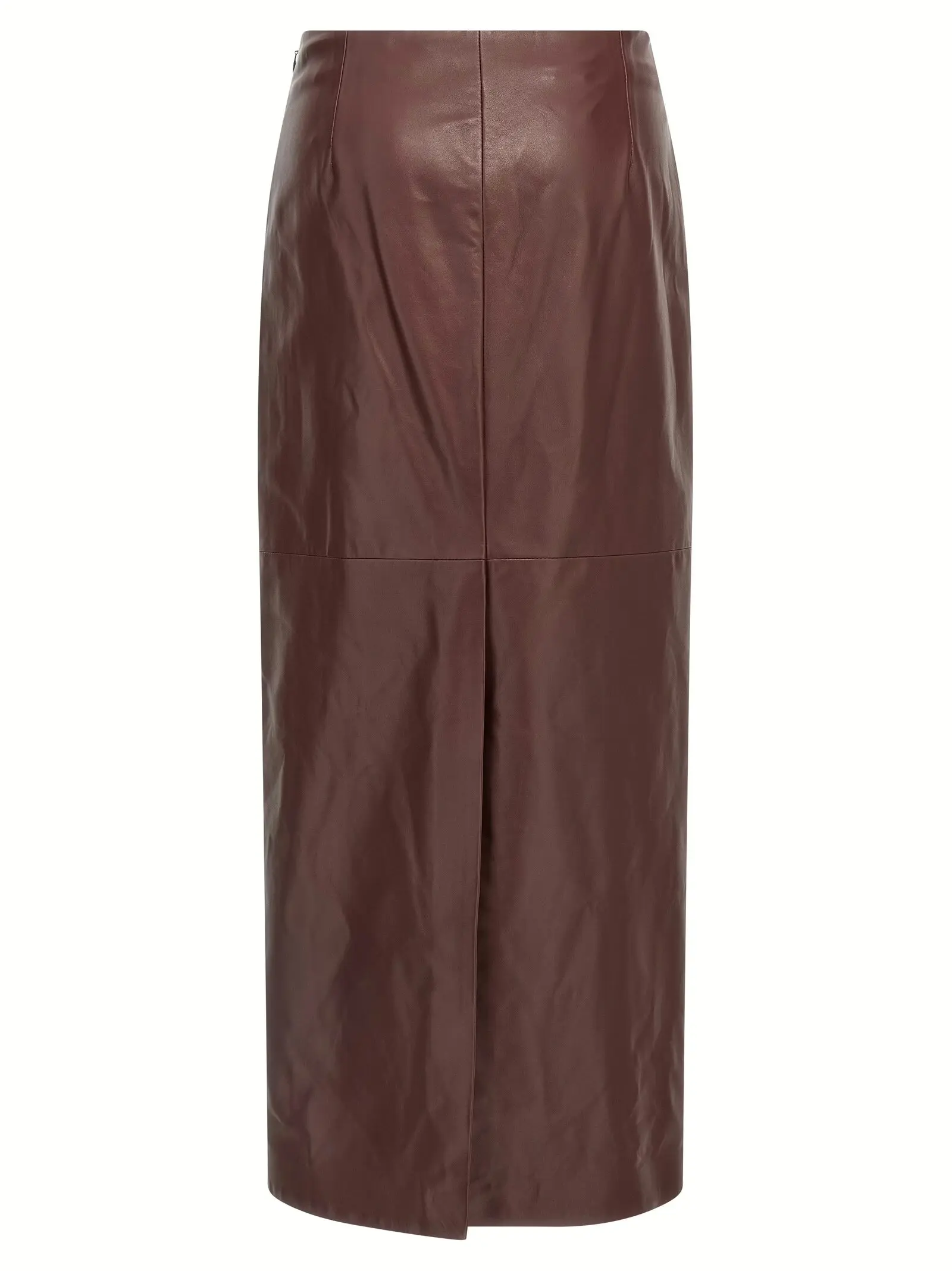 Спідниця Column Long Brunello Cucinelli Бордова 2 'Column Long' skirt MPNGPG3891C4243 BRUNELLO CUCINELLI Bordeaux