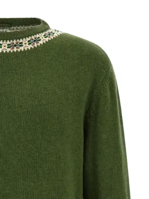 'Moritz' sweater Man BODE Green