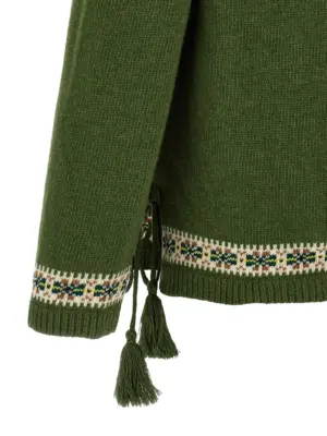 'Moritz' sweater 100% virgin wool BODE Green