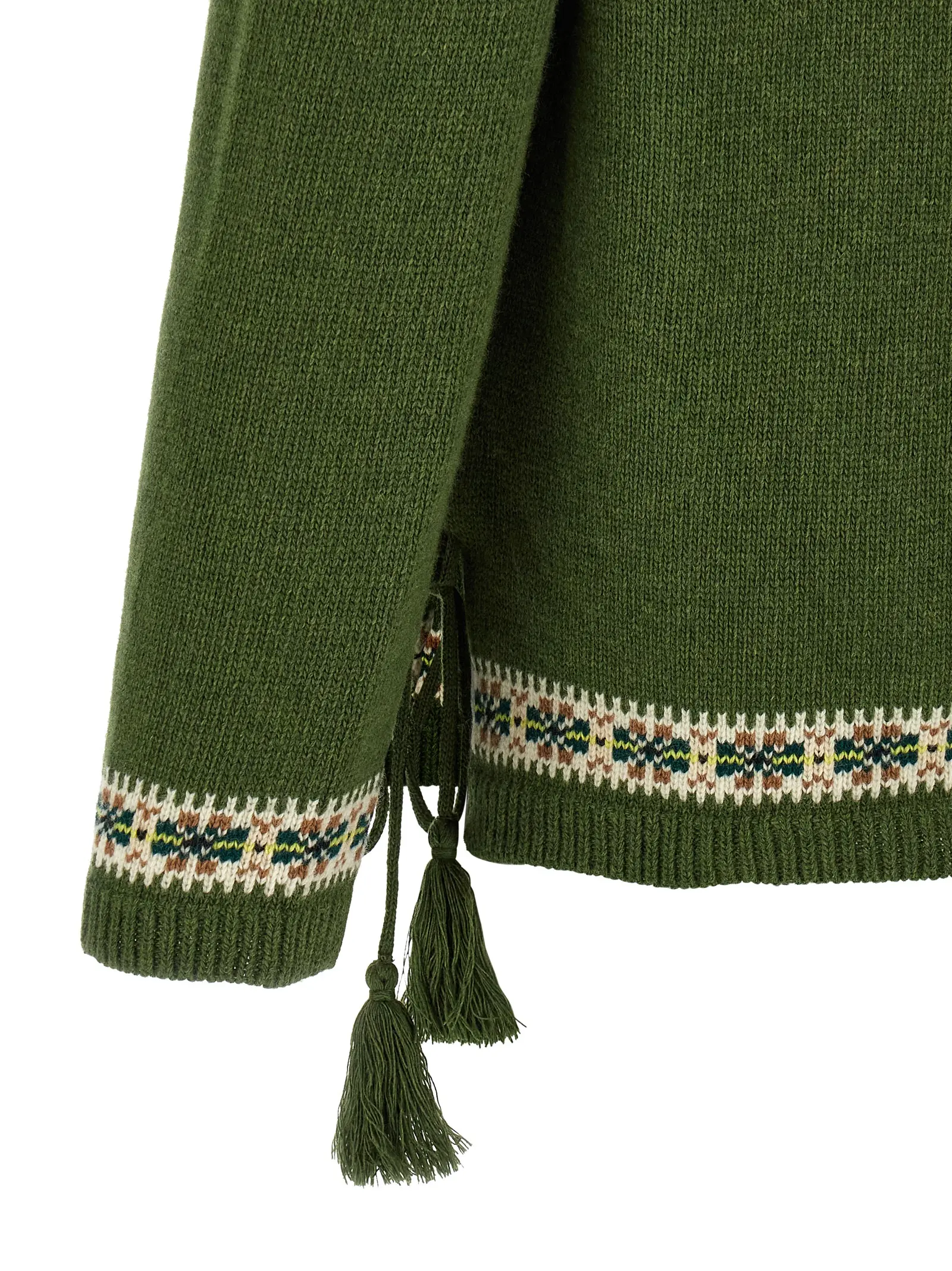 Светр BODE Moritz Зелений 4 'Moritz' sweater 100% virgin wool BODE Green
