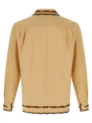 'Beaded Ryegrass' shirt MRF25SH019TANBROWN BODE Beige
