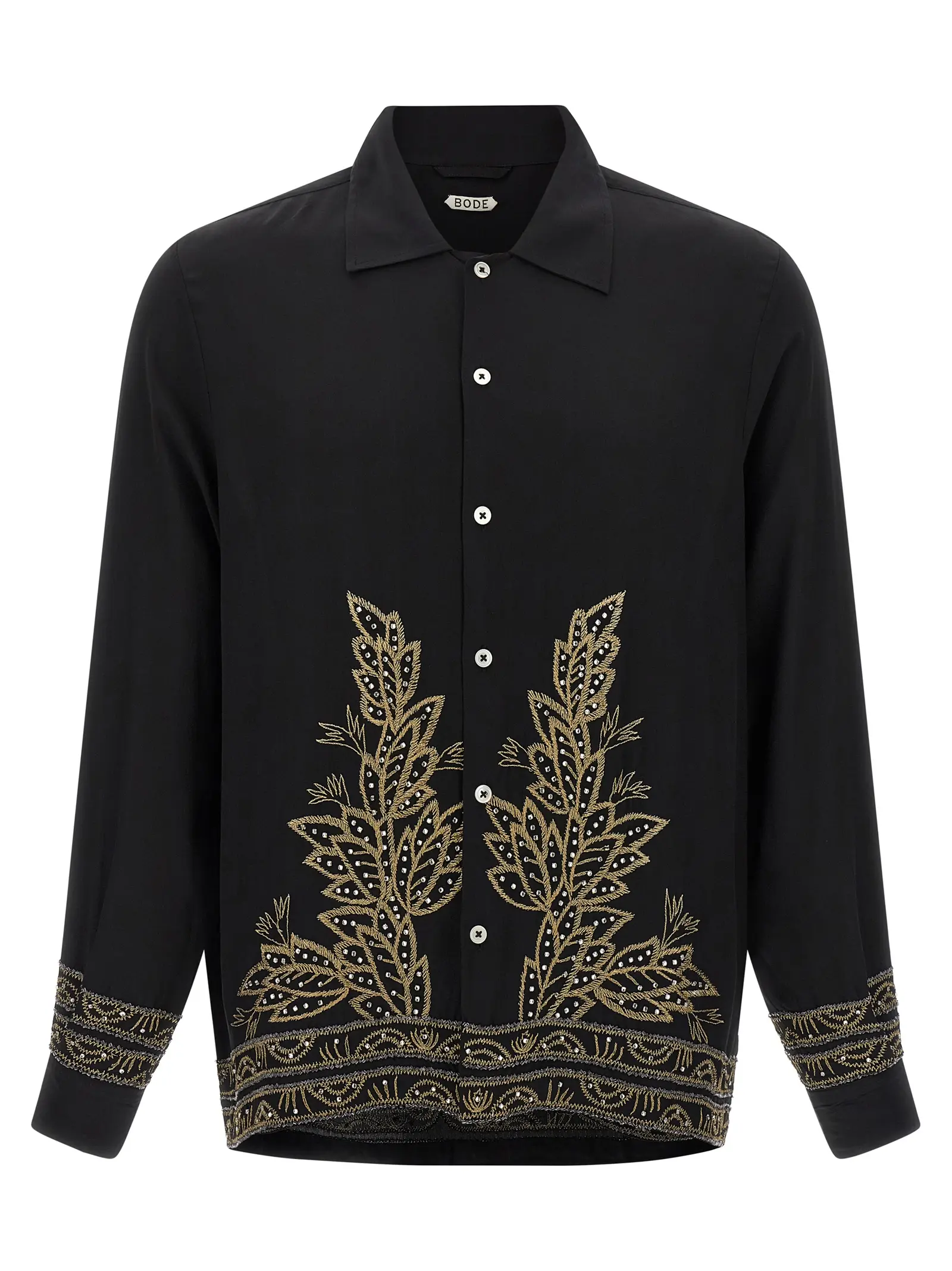 Сорочка BODE Beaded Epoque Чорна 1 'Beaded Epoque' shirt BODE Black
