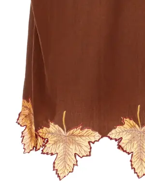 'Harvest Floor' shirt 100% cotton BODE Brown