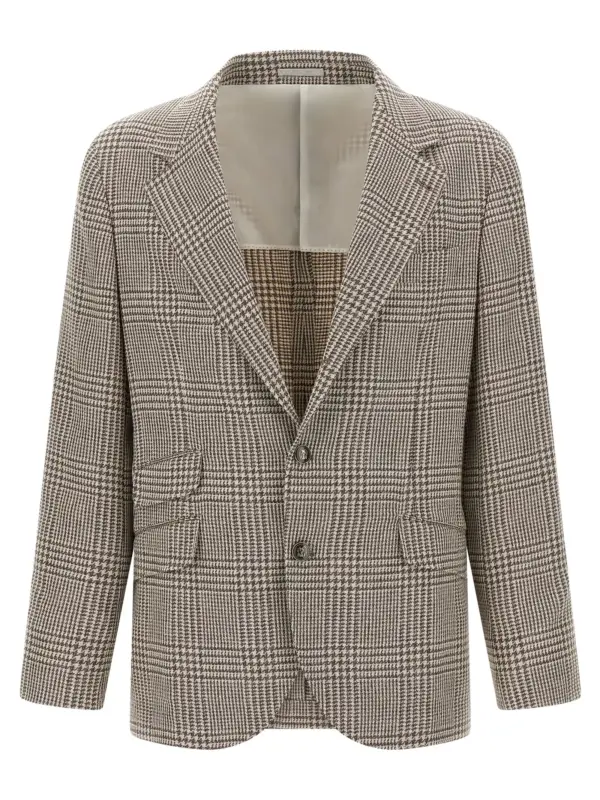 Houndstooth blazer BRUNELLO CUCINELLI Multicolor