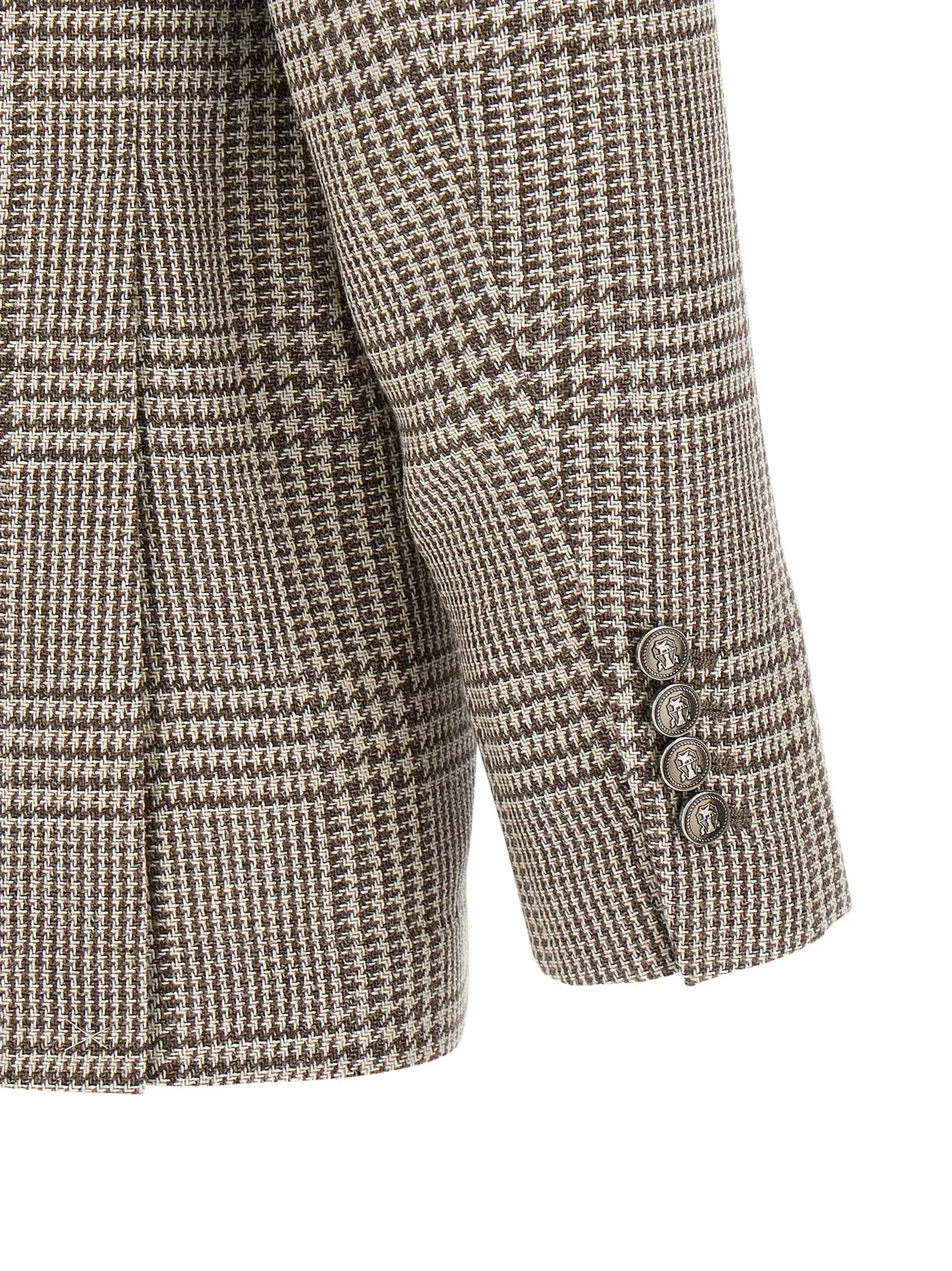 Піджак Brunello Cucinelli Houndstooth Багатокольоровий 4 Houndstooth blazer 41% wo