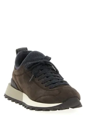 Suede sneakers MZ60G3087C2803 BRUNELLO CUCINELLI Brown