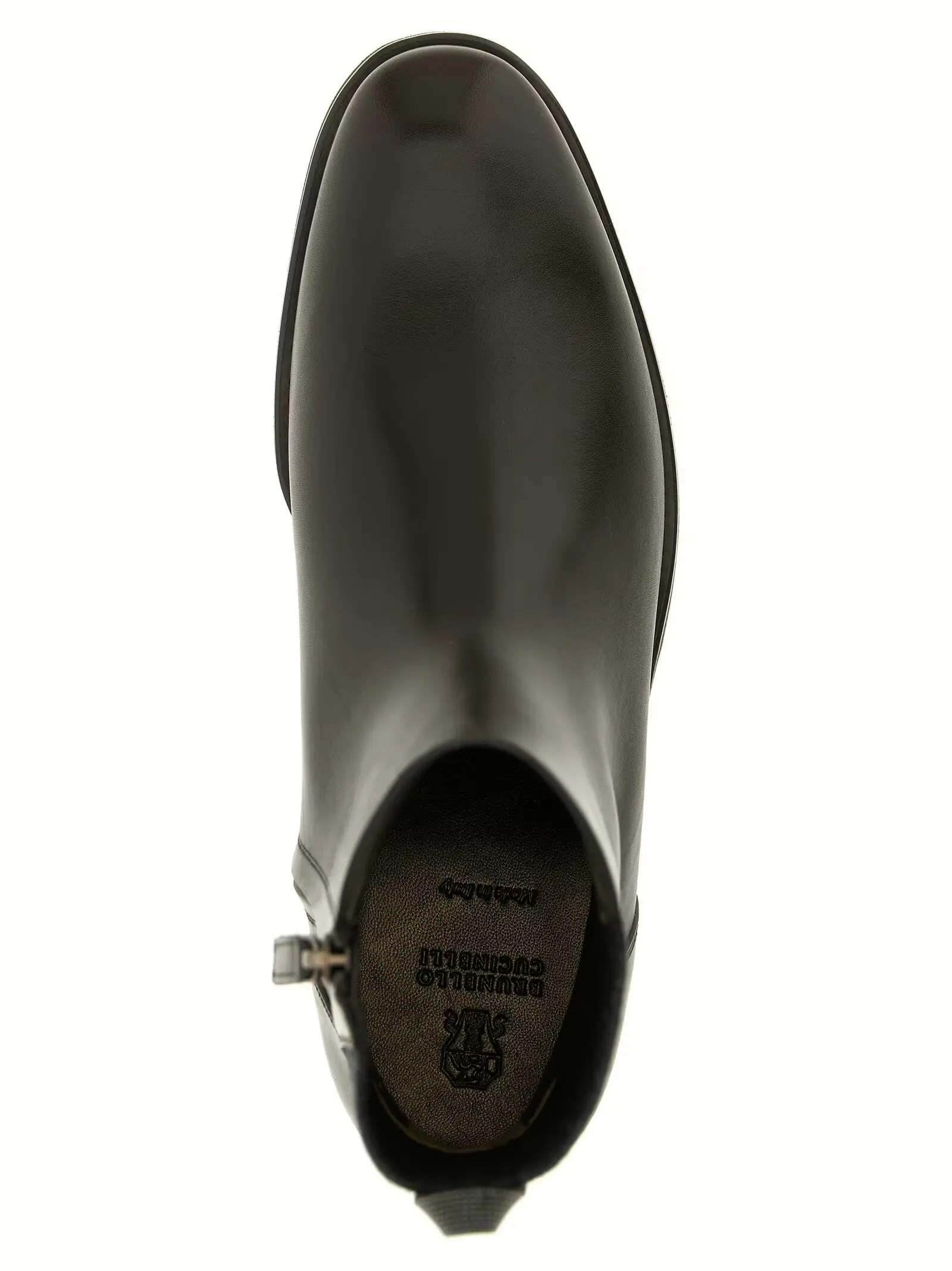 Черевики Monile Brunello Cucinelli Коричневі 4 Monile ankle boots 100% calfskin leather (Bos Taurus) BRUNELLO CUCINELLI Brown