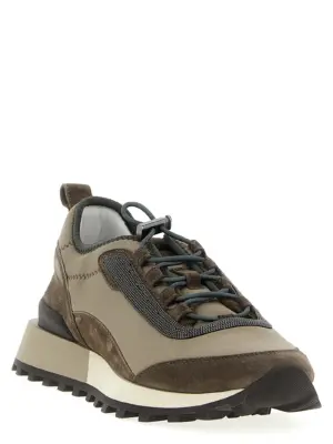 'Precious Detail' sneakers MZSFG3045C8769 BRUNELLO CUCINELLI Brown