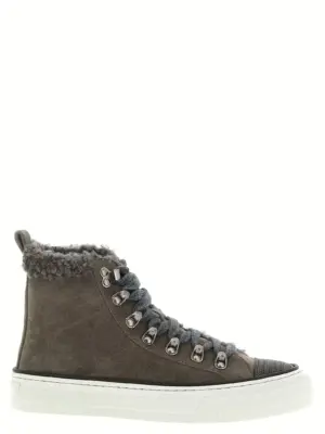 'Precious Toe' sneakers BRUNELLO CUCINELLI Gray