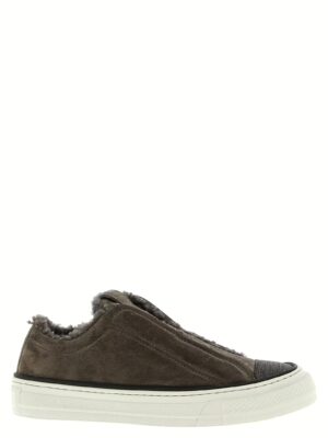 'Precious Toe' sneakers BRUNELLO CUCINELLI Gray