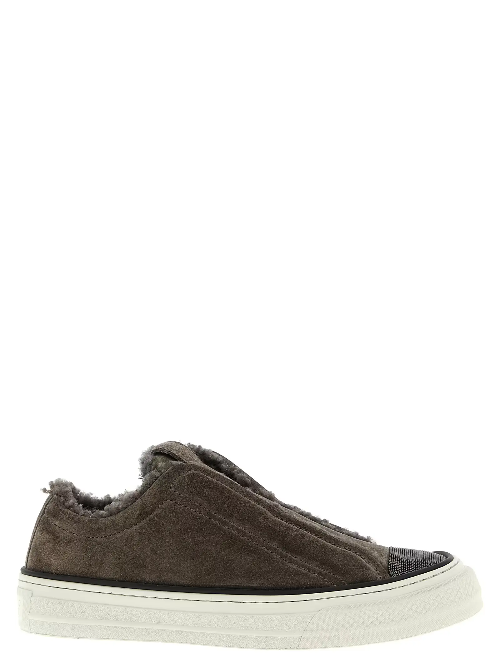 Кросівки Precious Toe Brunello Cucinelli Сірі 1 'Precious Toe' sneakers BRUNELLO CUCINELLI Gray