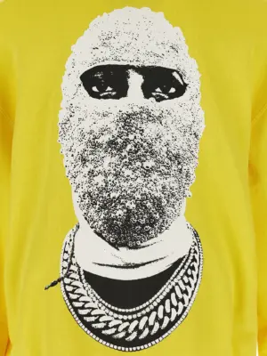 'Mask' hoodie 100% cotton IH NOM UH NIT Yellow