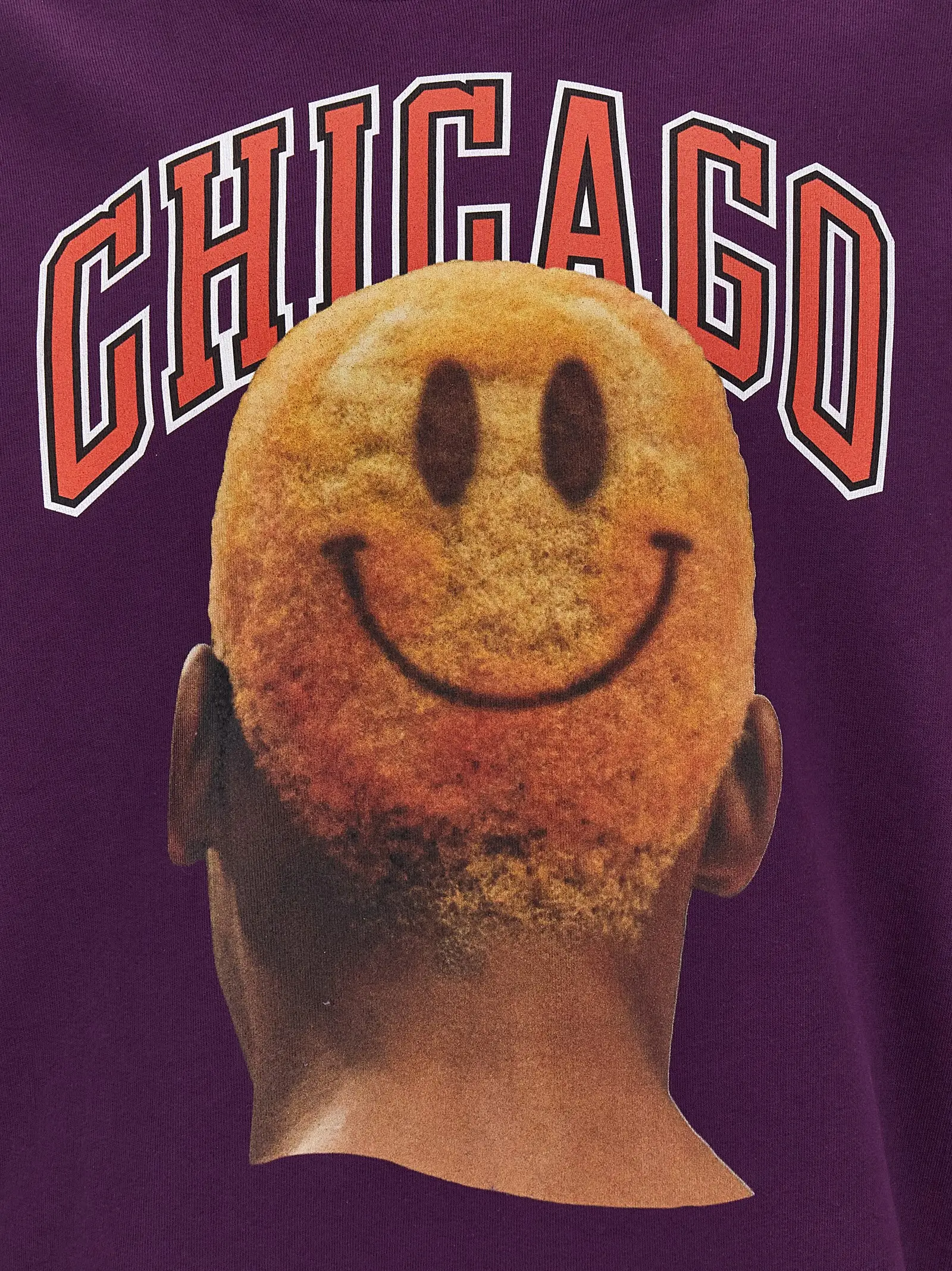 Худі Ih Nom Uh Nit Chicago - Smile Фіолетове 4 'Chicago - Smile' hoodie 100% cotton IH NOM UH NIT Purple