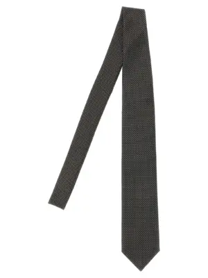 Jacquard tie BRIONI Black