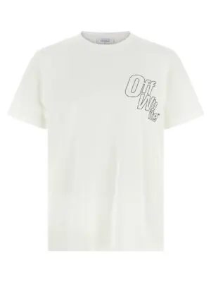 'Outline Arrow Slim' T-shirt OFF-WHITE White