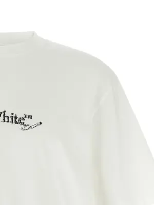 'Scribble Arrow Skate' T-shirt Man OFF-WHITE White/Black