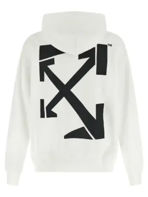 'Run Arrow Skate' sweatshirt OMBB085F25FLE00J01100110 OFF-WHITE White/Black