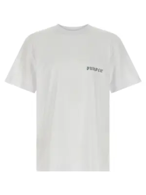 Printed T-shirt PURPLE White