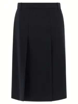 Multi-slit skirt PRADA Blue