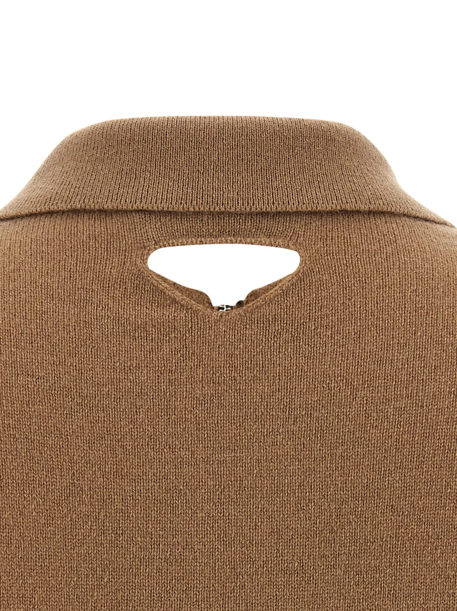 Поло Prada Wool Бежеве 4 Wool polo shirt 100% cashmere PRADA Beige