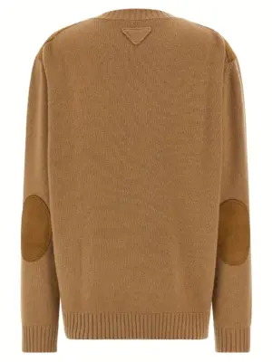 Suede sweater P24T2BSOOO173PF0C59 PRADA Brown