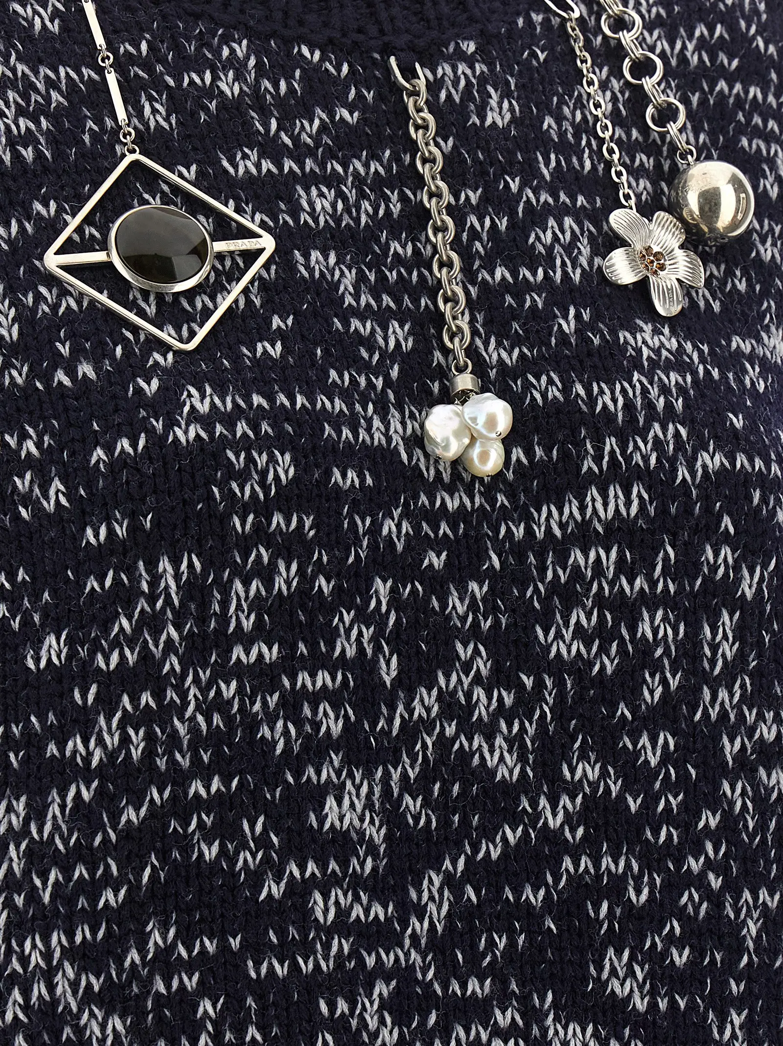 Светр Prada Pendant Багатокольоровий 4 Pendant sweater 100% virgin wool PRADA Multicolor