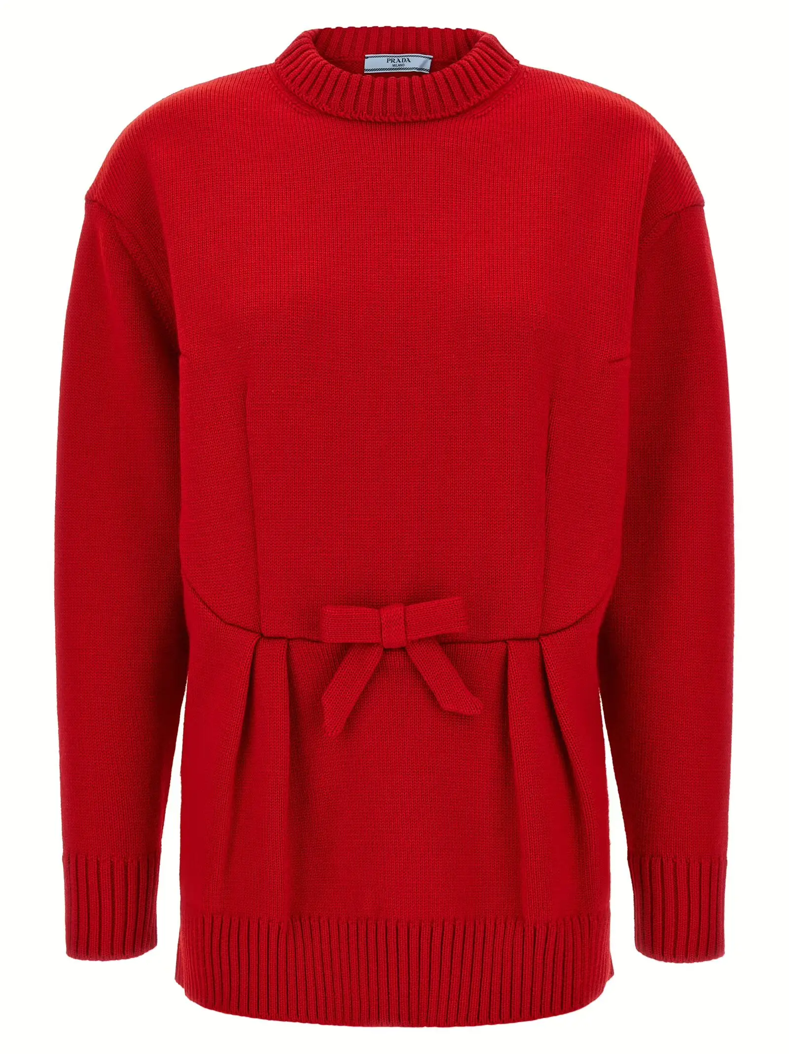 Светр Bow Prada Червоний 1 Bow sweater PRADA Red