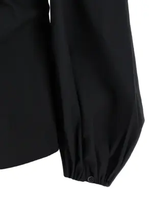 'Puff' sleeve top 97% cotton 3% polyurethane CAROLINA HERRERA Black