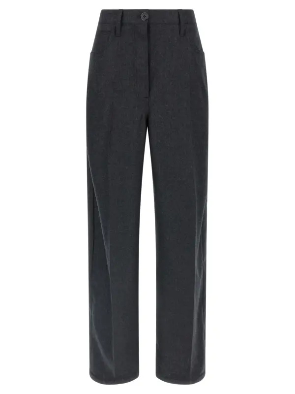 Flannel pants PRADA Gray