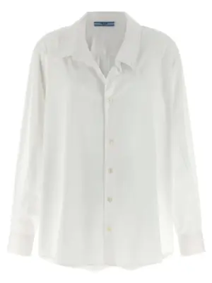 Poplin shirt PRADA White
