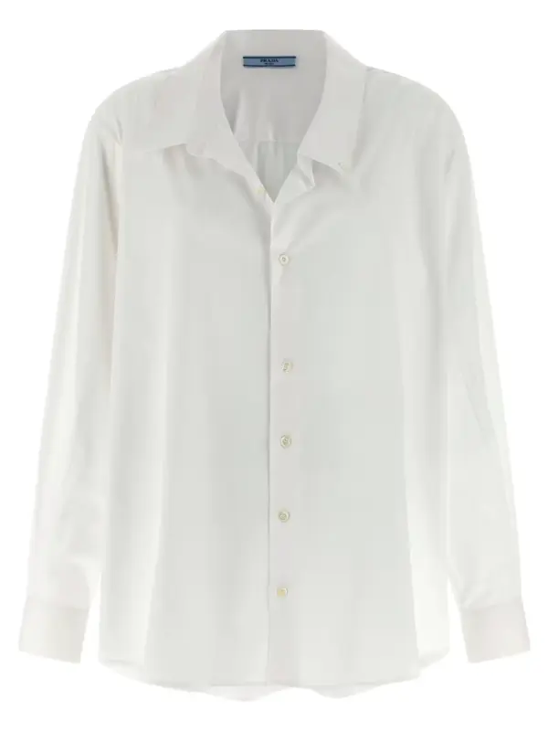 Poplin shirt PRADA White