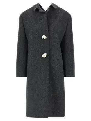 Shetland Wool coat PRADA Gray