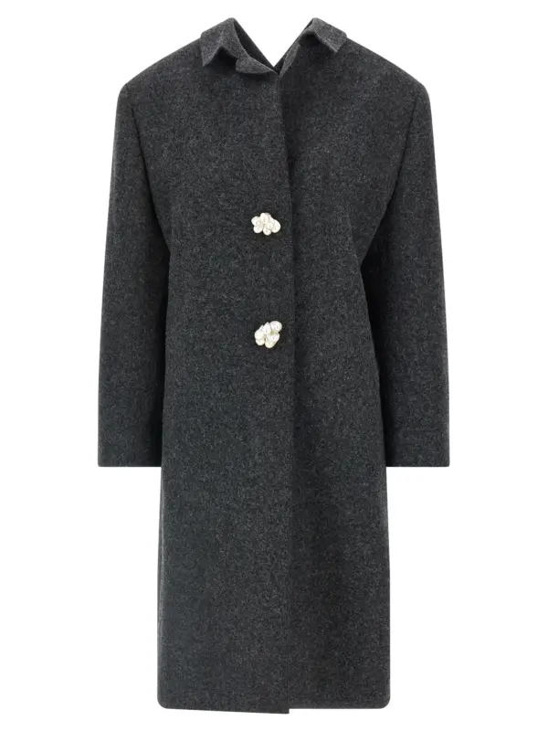 Shetland Wool coat PRADA Gray