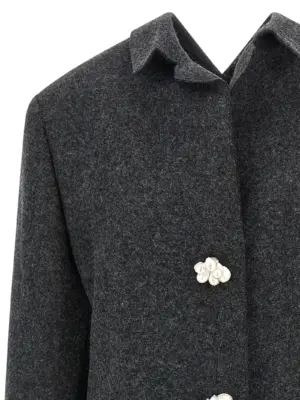 Shetland Wool coat Woman PRADA Gray