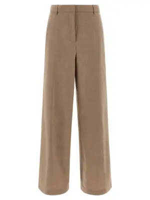 Mélange wool pants FABIANA FILIPPI Beige