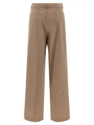 Mélange wool pants PAD225F307L6710157 FABIANA FILIPPI Beige