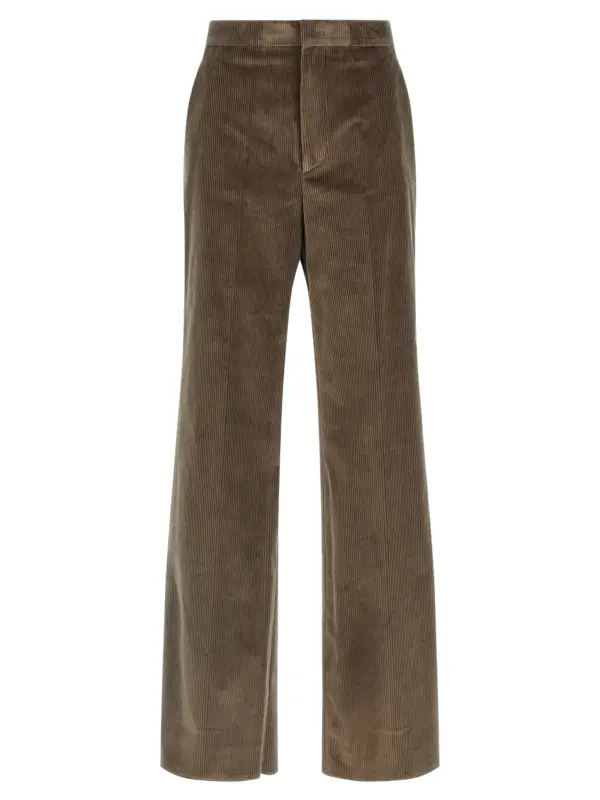 Corduroy trousers TAGLIATORE Brown