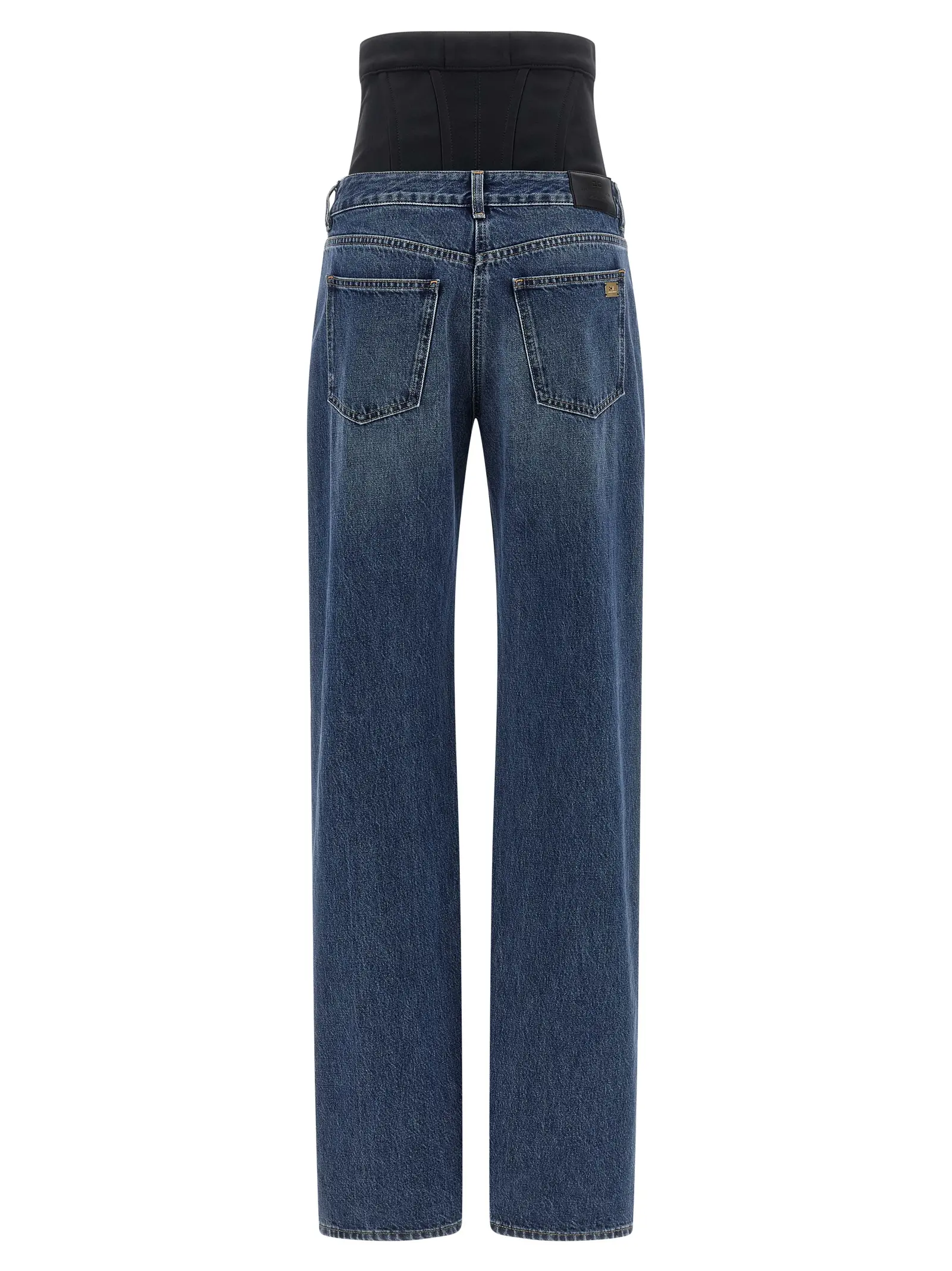 Джинси Elisabetta Franchi Bustier Insert Сині 2 Bustier insert jeans PJ15I58E2EI1 ELISABETTA FRANCHI Blue