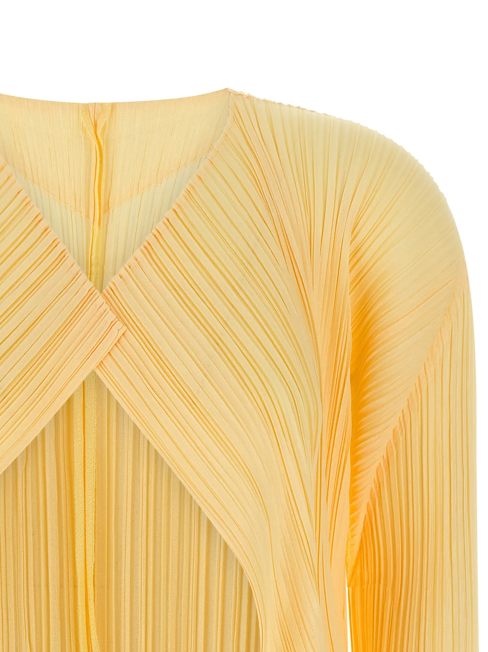 Кардиган Mellow Pleats Pleats Please Issey Miyake Жовтий 3 'Mellow Pleats' cardigan Woman PLEATS PLEASE ISSEY MIYAKE Yellow