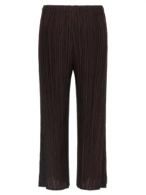 'Monthly Colors: July' pants PP58JF11447 PLEATS PLEASE ISSEY MIYAKE Brown