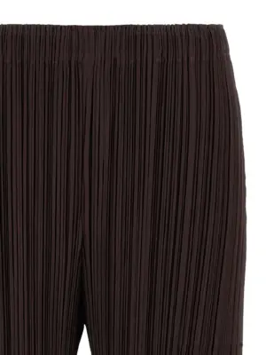 'Monthly Colors: July' pants Woman PLEATS PLEASE ISSEY MIYAKE Brown