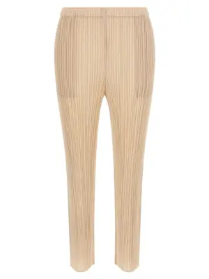'Monthly Colors: July' pants PLEATS PLEASE ISSEY MIYAKE Beige